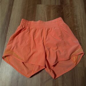 Lulu Lemon Women's Orange Athletic Shorts